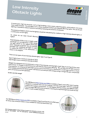 techNOTE – Low Intensity Obstacle Warning